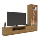 Ver imagem 2 de Estante para TV e Home Theater até 84 Polegadas com LED MDF 270CMX200CM Liz Yescasa