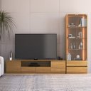 Ver imagem 1 de Estante para TV e Home Theater até 84 Polegadas com LED MDF 270CMX200CM Liz Yescasa