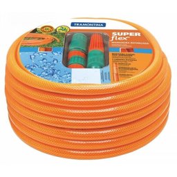 Mangueira Jardim Super Flex 1/2 com Engate Rápido 25m Tramontina - 1