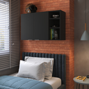 Ver imagem 5 de Armário de Parede Aéreo Cozinha Organizador Quarto Multiuso Lavanderia Supenso Superior Embutido Ópe