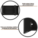 Ver imagem 2 de Armário de Parede Aéreo Cozinha Organizador Quarto Multiuso Lavanderia Supenso Superior Embutido Ópe