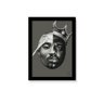 Quadro 2pac E Notorious Big Art Poster Moldura Vidro Preto - 1
