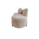 Ver imagem 6 de Namoradeira Sofá Feijão Lounge 120cm Orgânica Suede Bege