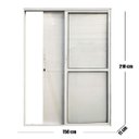 Ver imagem 4 de Porta Balcão Lambril 3 Folhas Alumínio 210x150cm Veneza Branco Esquadrias Bergamo