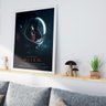 Quadro Decorativo Alien Filme Poster Moldura Vidro Branco - 6