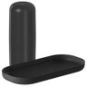 Kit Bandeja para Banheiro e Porta Escova de Dente com Tampa Lavabo Preto ou - 1