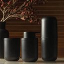 Ver imagem 6 de Kit Bandeja para Banheiro e Porta Escova de Dente com Tampa Lavabo Preto ou