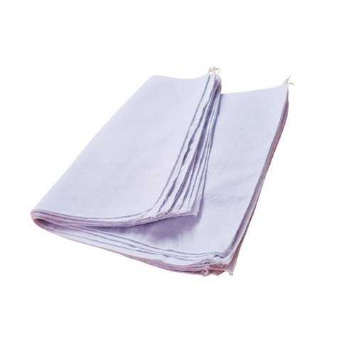 Kit 10 Flanelas Brancas 100% Algodão para Limpeza Branco ? Magic Enxovais