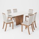 Ver imagem 1 de Conjunto de Mesa com 6 Cadeiras Henn Vertice