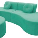 Ver mais imagens de Sofá Modular Orgânico Monterrey 260cm + Puff Veludo Acqua