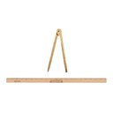 Ver imagem 1 de Kit Geométrico do Professor Mdf/Pinus Com Régua 1 Metro e 1 Compasso Para Giz 40 cm Souza