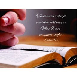 Placa Decorativa Versículo Bíblico Salmos 91:2 20X30cm - 1