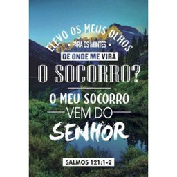 Placa Decorativa Versículo Bíblico Salmos 121:1-2- 20x30cm - 1