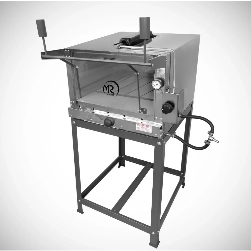 Ver imagem 2 de Forno de Pizza Industrial à Gás com Infravermelho 45x60cm Inox - MR Fogões