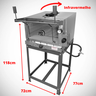 Forno de Pizza Industrial à Gás com Infravermelho 45x60cm Inox - MR Fogões - 3