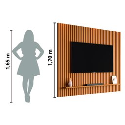 Painel para Tv Ripado até 65 Polegadas Mega 1,80m Cedro Edn - 6