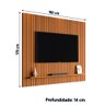 Painel para Tv Ripado até 65 Polegadas Mega 1,80m Cedro Edn - 3
