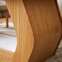 Ver imagem 5 de Mesa de Jantar 6 Lugares Tampo de Vidro e MDF 160cm Laini Marrom Amêndoa Clean/Off White
