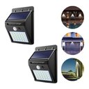 Ver imagem 3 de Kit 3 Arandela Externa de Parede Luminária Solar Luz 30 LED 6W com Sensor de Movimento Preto