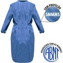 Ver imagem 2 de Kit 4 Avental Jaleco Descartável Manga Longa Tnt 40grs Fa Maringá