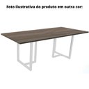 Ver imagem 4 de Mesa de Reunião Pé Tubular Pe25 em MDP 200x90cm Cinza com Base Preta