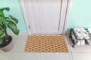 Ver imagem 1 de Tapete Capacho Porta Entrada 65CMX40CM Arabesco Caramelo Cru