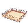 Kit 10 Bandeja provençal mdf 20 x 20 cm festa arte doce mel - 1