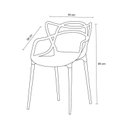 Ver imagem 5 de Kit 8 Cadeiras Allegra Flex 85cmx54cmx56 Cm