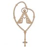 Kit 30 Terço Nossa Senhora 20 cm mdf 3 mm artesanato religioso - 1