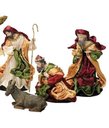 Ver imagem 2 de Presépio I Plus Seda 9 Figuras 15cm Vinho / Verde