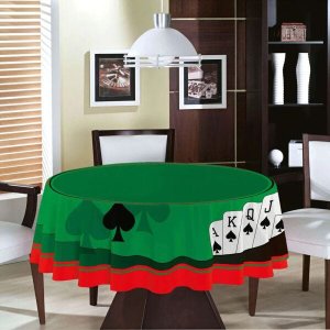 Toalha de Mesa para Carteado Redonda Teka 1,60