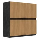 Ver imagem 1 de Armário Aéreo de Cozinha 80cm 2 Portas Basculantes New York Móvel na Caixa