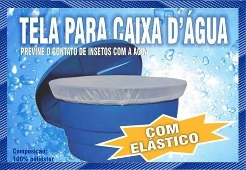 Tela de Proteção para Caixa D'Água Redonda 1000 Litros com Elastico - 2