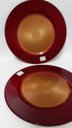 Ver imagem 3 de Prato Luci Vermelho com Ouro 34 cm