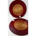 Ver imagem 3 de Prato Luci Vermelho com Ouro 34 cm
