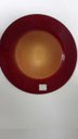 Ver imagem 1 de Prato Luci Vermelho com Ouro 34 cm