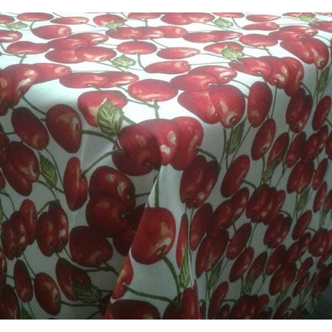 Toalha de Mesa Quadrada Impermeável 140x140cm Cereja