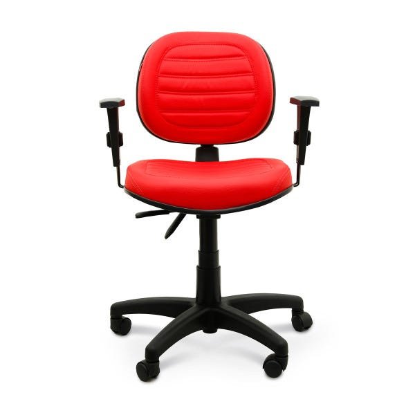Cadeira Executiva Giratória Martiflex Internauta Premium NR17 Int6022Pt25Covm Couríssimo Vermelho - 4