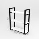 Ver imagem 2 de Estante Suspensa 3 Prateleiras Móbrigui Decor MD006 60x50x20 Branca