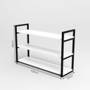 Ver imagem 2 de Estante Suspensa 3 Prateleiras Móbrigui Decor MD014 60x100x20 Branca