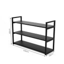 Ver imagem 2 de Estante Suspensa 3 Prateleiras Móbrigui Decor MD017 60x100x28 Preta