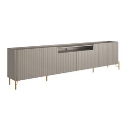 Rack para Sala 4 Portas Brisadas MDF L220 X A65cm - 2