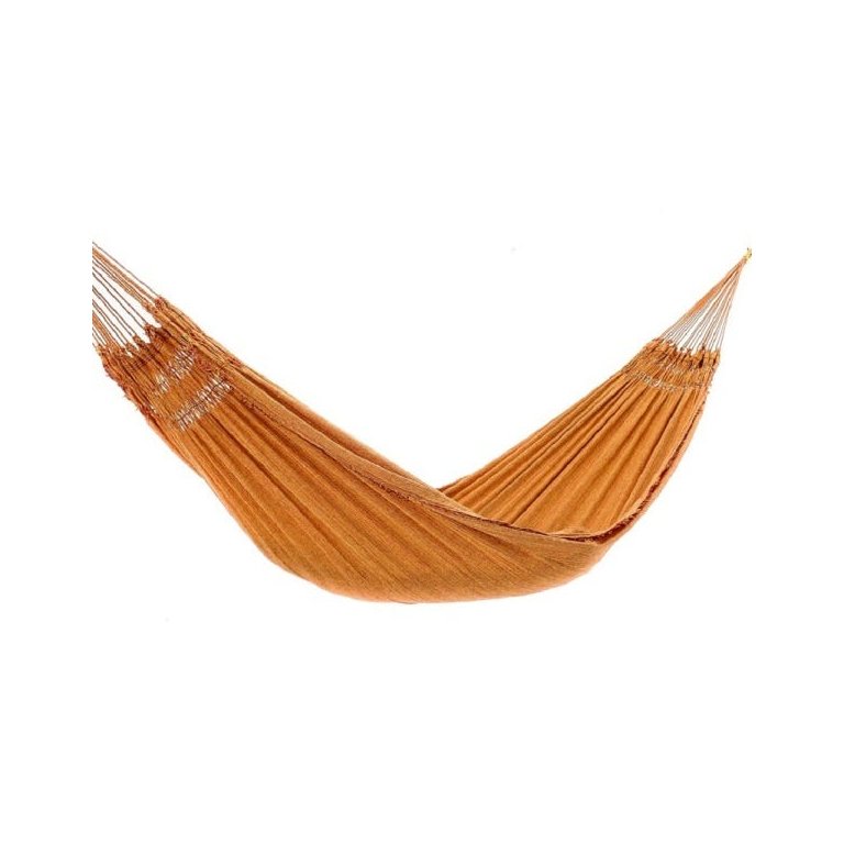 Rede de Dormir Jeans Life Laranja com Franjas