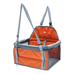 Tubline Transpet Cadeirinha Assento Carro para Animais Pets Cachorro Gato até 10kg - Laranja - 1