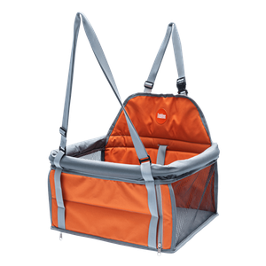 Tubline Transpet Cadeirinha Assento Carro para Animais Pets Cachorro Gato até 10kg - Laranja
