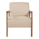 Ver imagem 3 de Poltrona Kayla em Linho Agarb Decor:linho Bege Claro