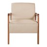 Poltrona Kayla em Linho Agarb Decor:linho Bege Claro - 3