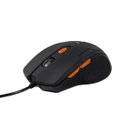Ver imagem 2 de Mouse Gamer Multilaser 3200DPI 6 Botões Preto/Laranja com Mouse Pad - MO274