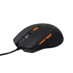 Mouse Gamer Multilaser 3200DPI 6 Botões Preto/Laranja com Mouse Pad - MO274 - 2