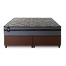 Conjunto Cama Box Queen c/ Molas Ensacadas Montreal Marrom 158x198x64 - 6